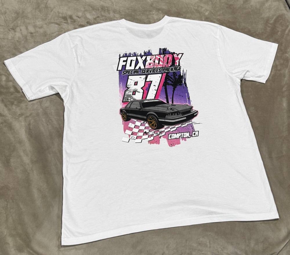 Image of NEW* Fox Body White TEE + Sticker 