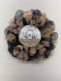Natural Brown Doggy Wreath