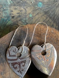 Image 7 of  🩶🩶 Silver Heart Earrings 🩶🩶