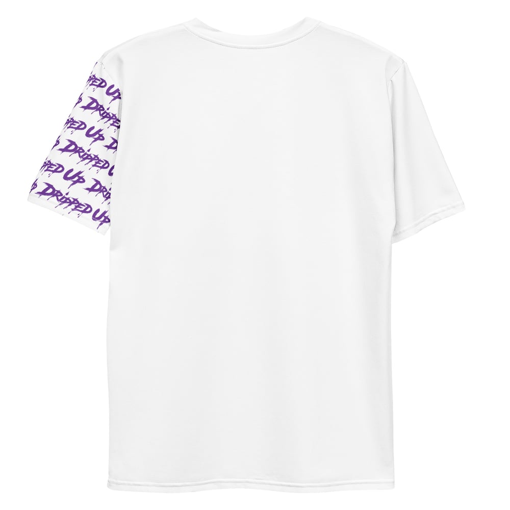 Dripped Up Iso Sleeve T-Shirt (White/Purple)