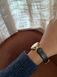 Image 5 of Authentic Vintage GUCCI Gold Dial Brown Strap 🏇🏻