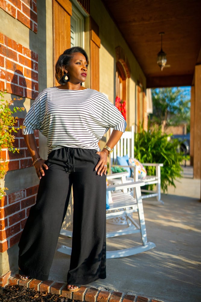 Image of Striped Dolman Shirt