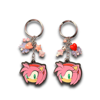 Image 1 of Pink Hedgehog Keychain