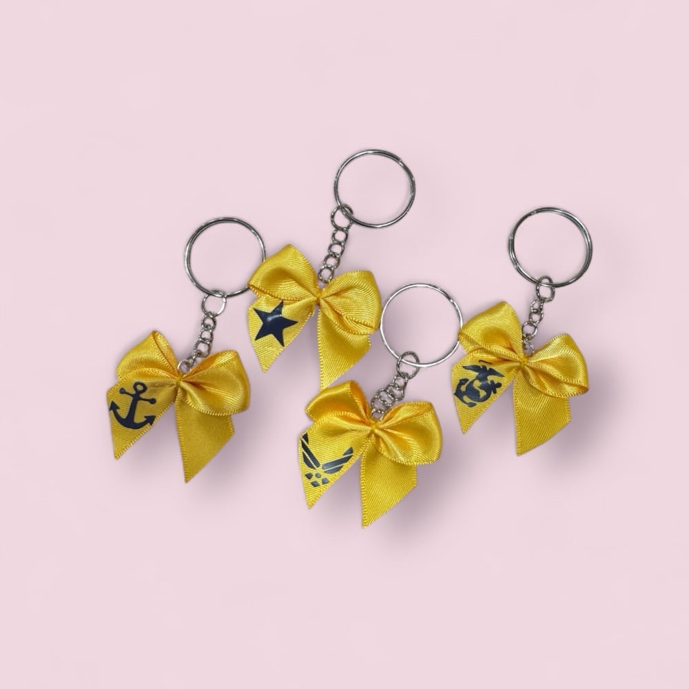 Military Yellow Ribbon Keychains | KAR/NA