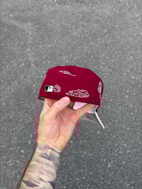 Image 4 of CHINA SKY MAROON TRI TONE CHICAGO WHITE SOX CUSTOM FITTED CAP