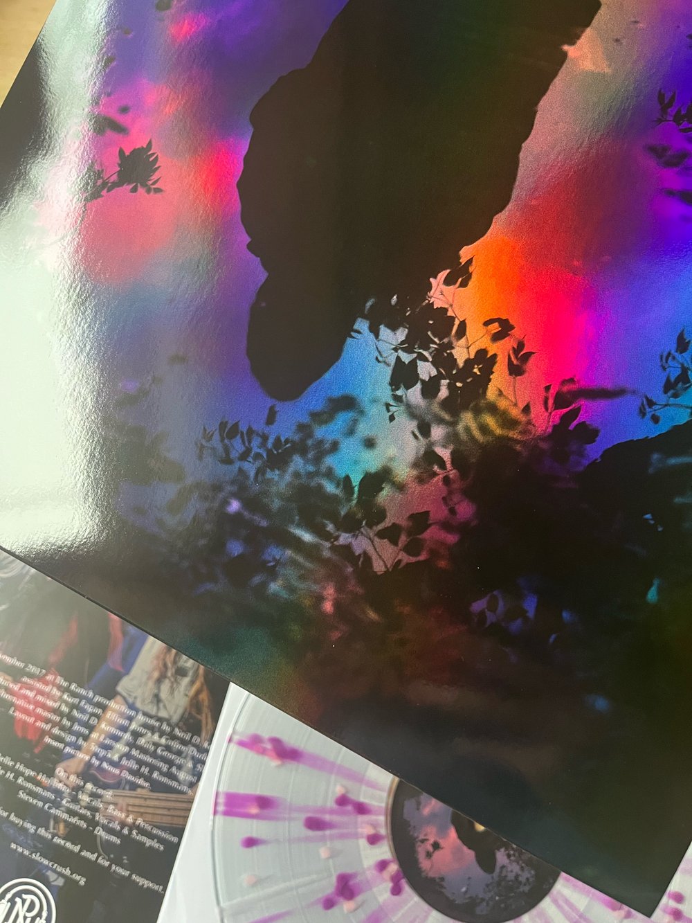 Aurora splatter vinyl new holographic repress 