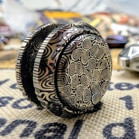 Image 1 of Preorder A New Linkage Button---DOME in Damasteel