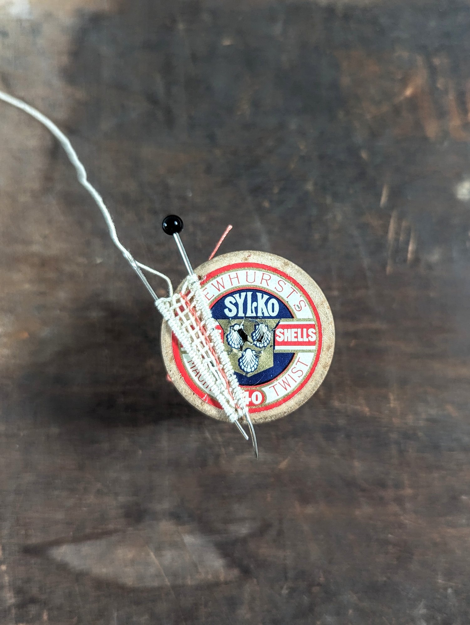 Image of Stitched Notions: Cotton reel sculpture - woven