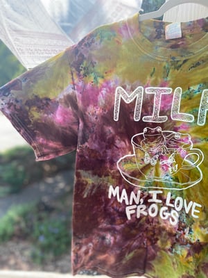 Image of MEDIUM MILF Man I Love Frogs Tie Dye Shirt 1