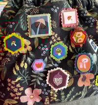 Image 1 of Mushrooms and Nature Patch Pins
