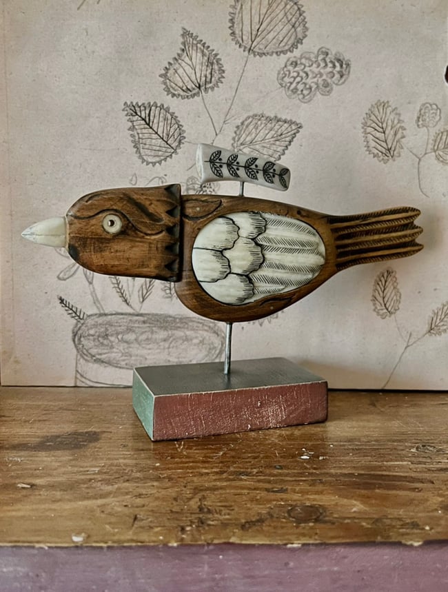 ASSEMBLAGE BIRD SCULPTURE