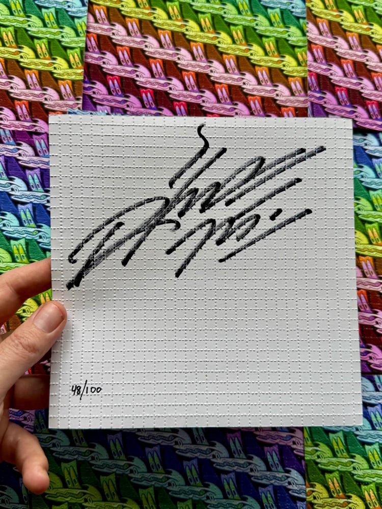 Alligator Blotter Print 