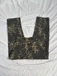 Image 1 of Leopard print jeans // 38