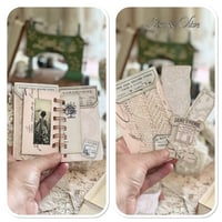 Image 8 of French Ephemera Box of lace samples and a lace sample snippet book