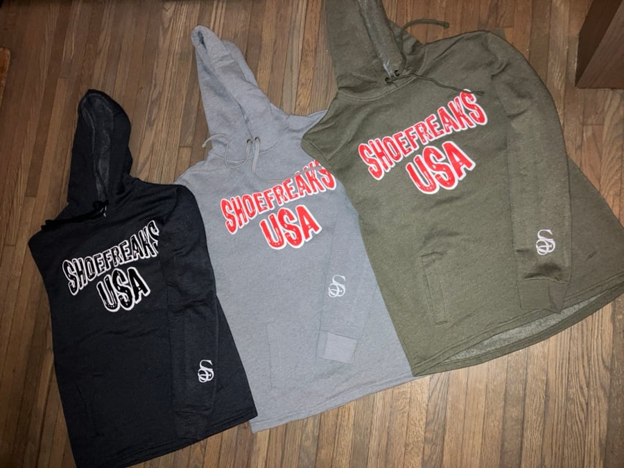 Image of BIG CHEST logo hoodie (Heather Blk)