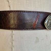 Image 16 of Montana Silversmiths German Silver Leather Western Belt