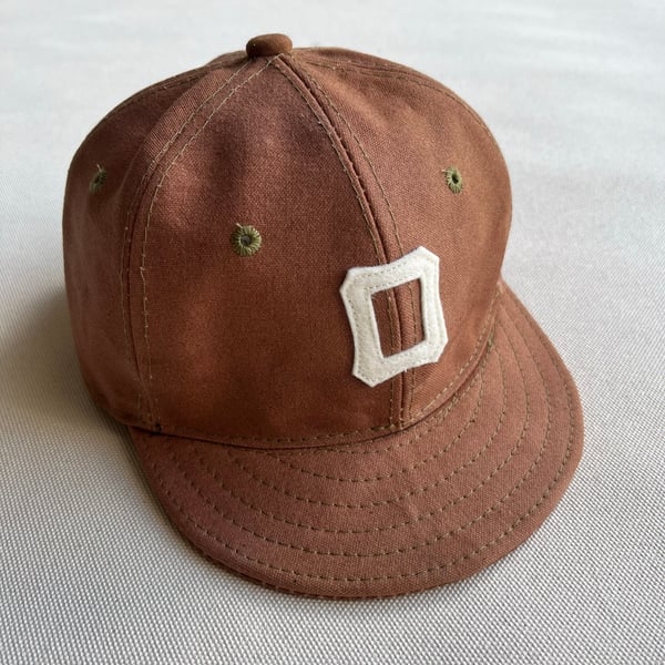 Image of Kakishibu Dyed Canvas Ball Cap 002