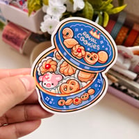Image 2 of Diecut Sticker - Sewing Tin Cookies