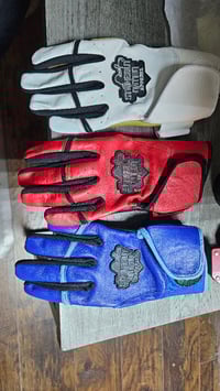 Image 3 of StrikeOut Nation Apparel Batting gloves Long Cuff Red