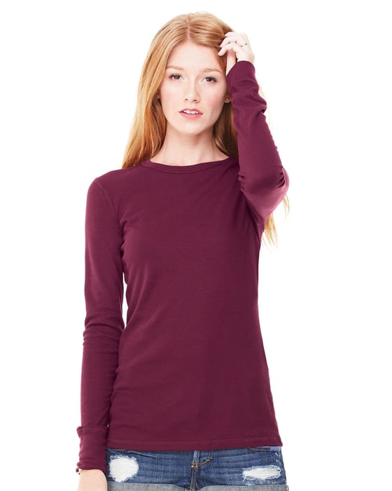 Image of Bella - Ladies' Long Sleeve Thermal Shirt - 8500
