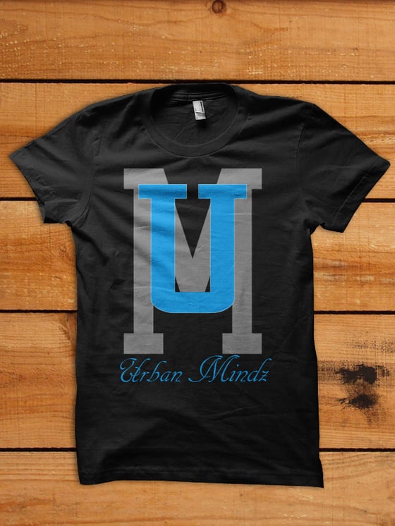 Image of Urban Mindz Logo (Black/Power Blue/Grey)