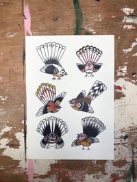 Fantails a4 print