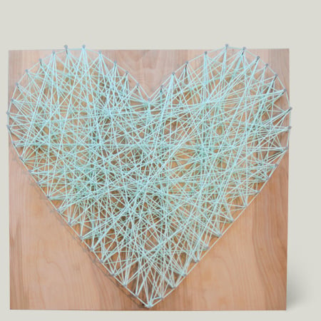 Image of Heart Shape Yarn Art