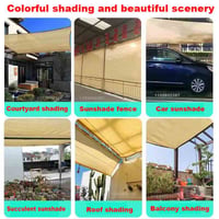 Image 5 of Sun Shade Cloth Rectangle Canopy Shades for Outdoor Garden Backyard Patio Pergola Cover Sunshade Sai