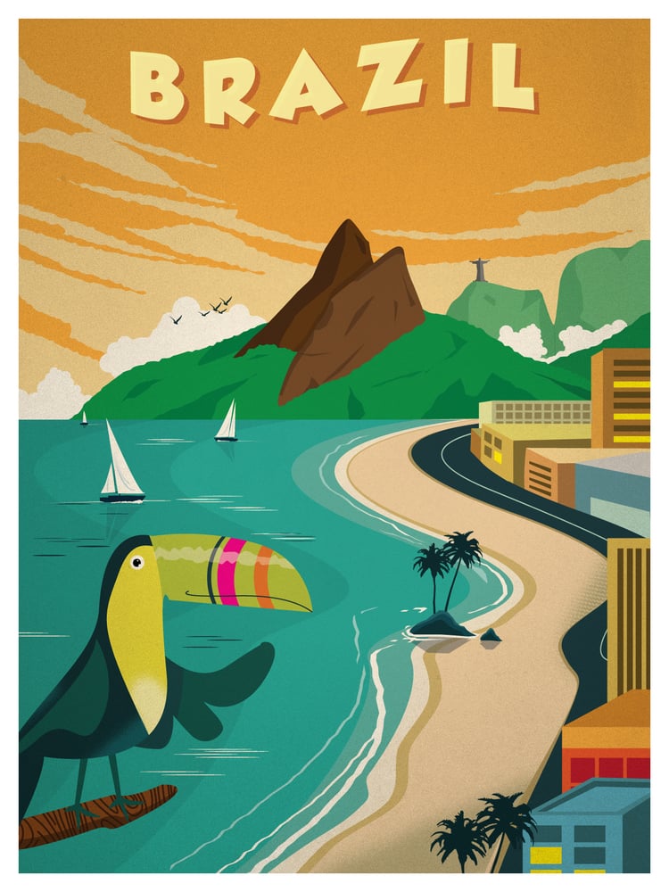 Image of Vintage Brazil Poster
