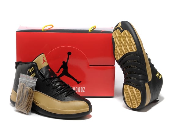Image of Jordan 12 "Gold & Black"