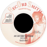 Black Oney - Rasta Move (Jah Jah Send the Parson) 7" (Record Smith)