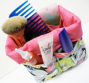 Image of Mini Organizer Basket with 12 Pockets pdf Sewing Pattern