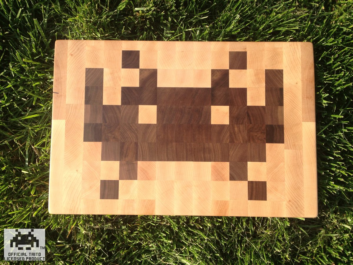 Fan Pattern End-Grain Cutting Board / 1337motif