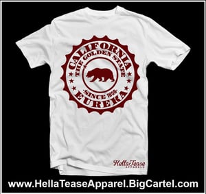 Image of California Circle Tee - Burgundy 