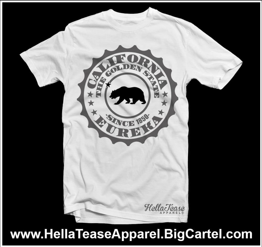 Image of California Circle Tee - black and gray