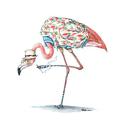 Image of "Flamingo Hunter S." Giclee PRINT