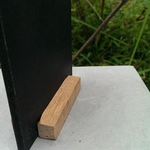 Dual-Sided Mini Standing Chalkboard with Attached Base (4 pieces)