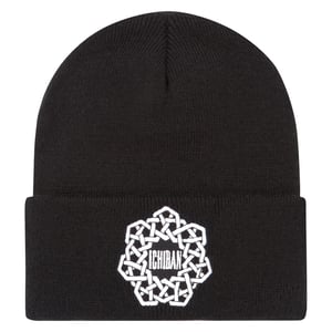 Image of Geometric Logo Beanie Black