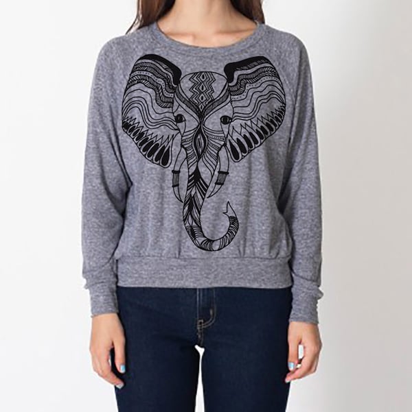 Image of Elefante Raglan - Kids/Adult
