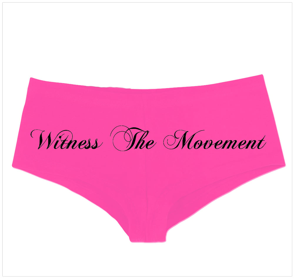 Image of Witness The Movement Booty Shorts Pink