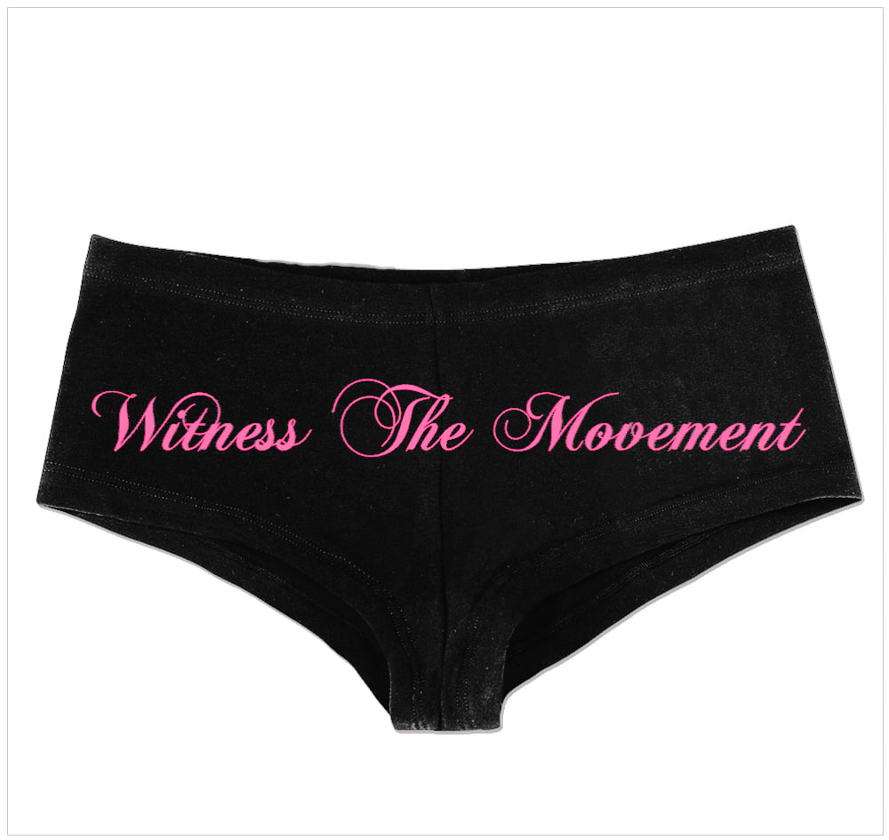 Image of Witness The Movement Booty Shorts Black