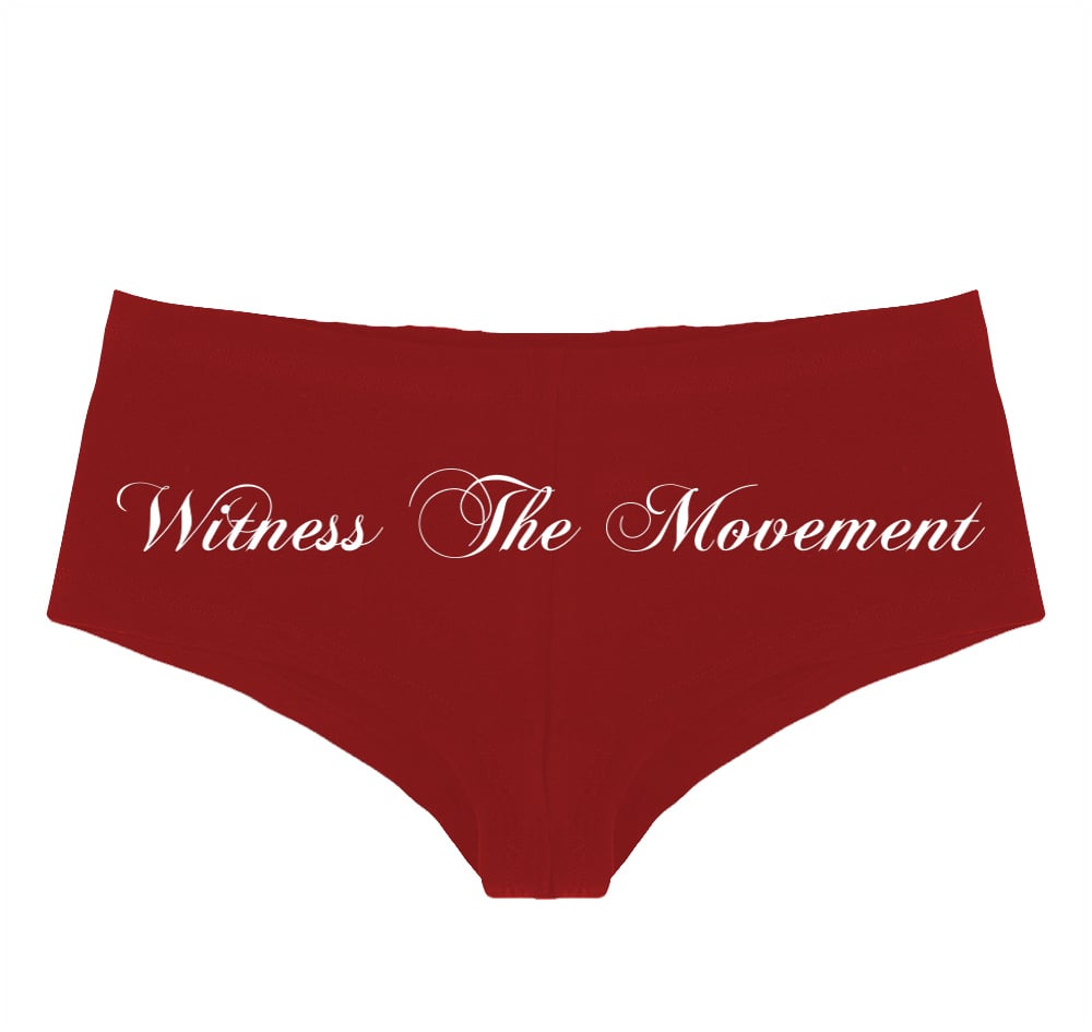 Image of Witness The Movement Booty Shorts Red