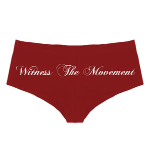 Image of Witness The Movement Booty Shorts Red