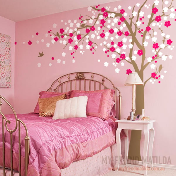 Cherry Blossom Tree Wall Decal For Home And Nursery Removable Decals Stickers By My Friend Matilda - Cherry Blossom Tree Wall Decor