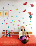 Colourful Polka Dots Wall Decal