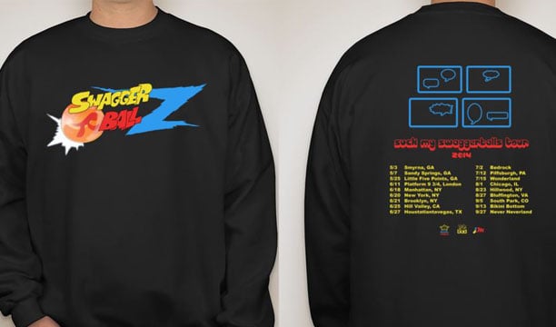 Image of Suck My Swaggerballs Tour 2014 sweatshirt