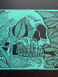 Image 3 of 'Life From Death' Jaguar Teal Limited Variant Blockprint