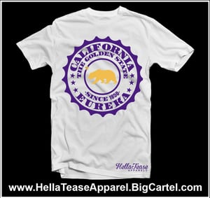 Image of California Circle Tee - Purple/Yellow