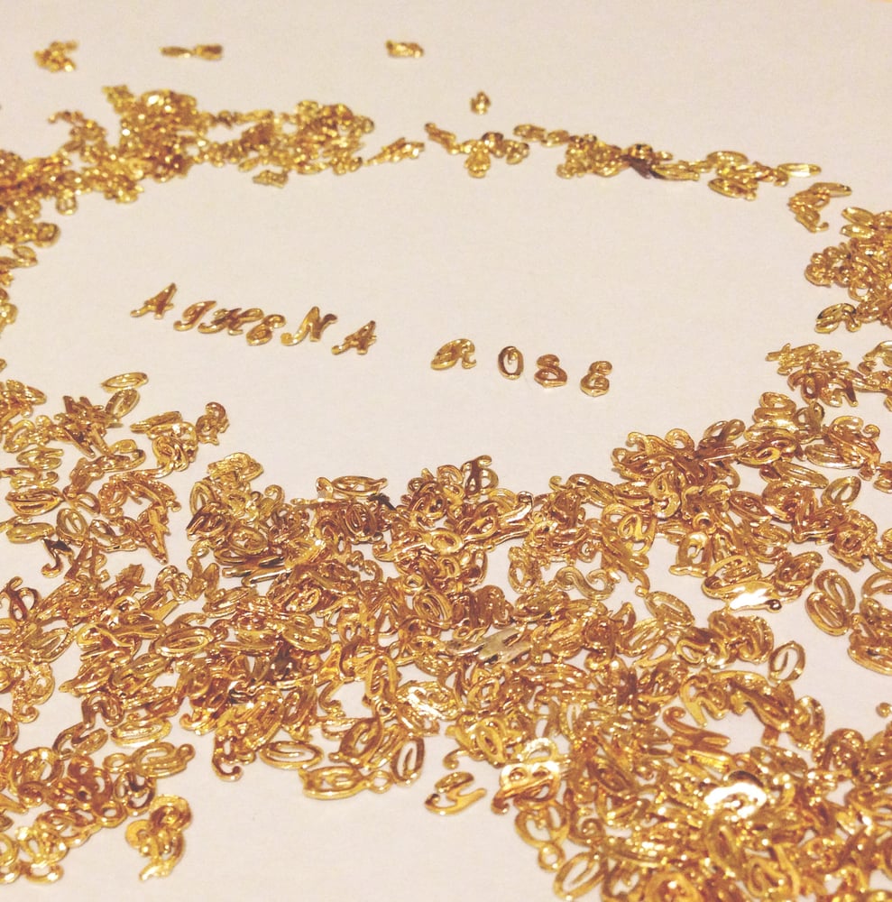 Image of Alphabets in Gold
