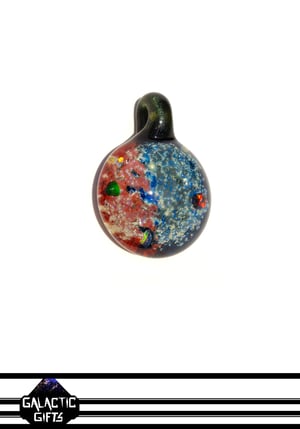 Image of Trevor Logan Space Pendant In Pink & Blue With 4 Opals 